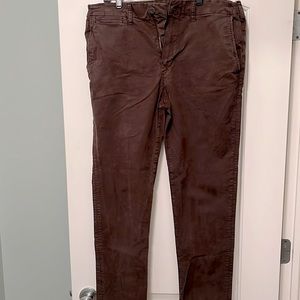 Faded brown, slim fit AE chinos